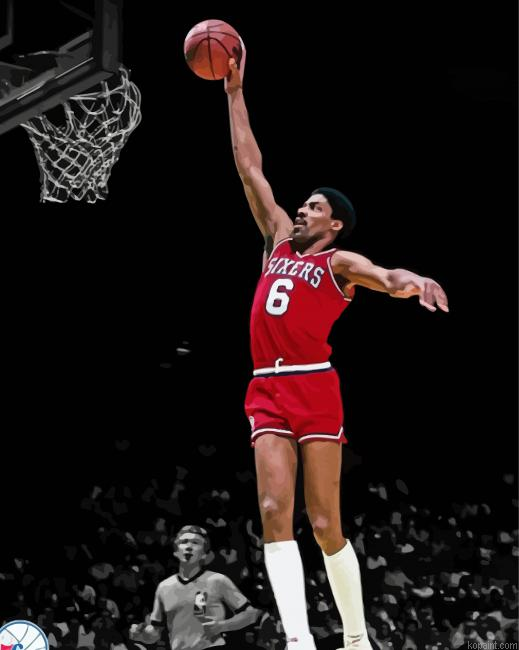 Basketball Player Doctor J Painting By Numberss.png