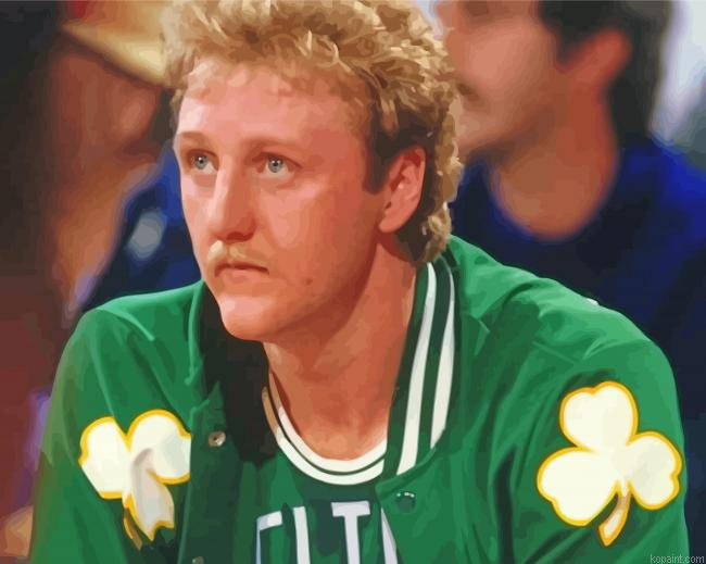 Basketballer Larry Bird Painting By Numberss.png