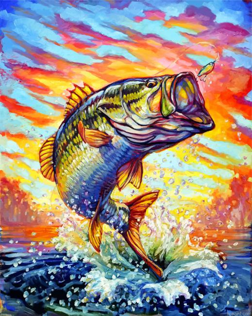 Bass Fish Painting By Numberss.png