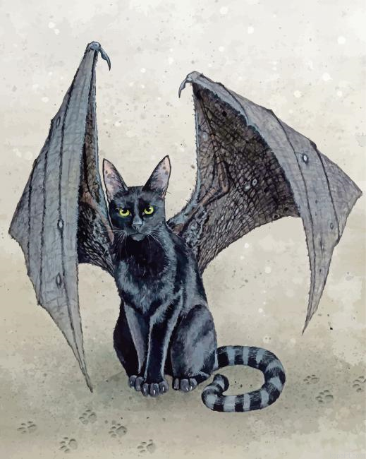 Bat Cat Painting By Numberss.png