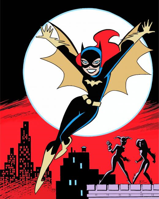 Batgirl Hero Painting By Numberss.png
