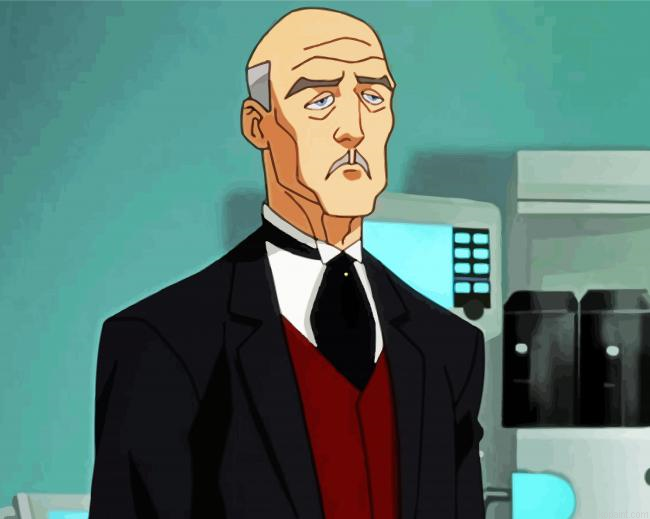 Batman Character Alfred Pennyworth Painting By Numberss.png