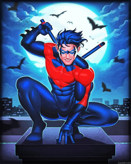 Batman Nightwing Paint By Numbers