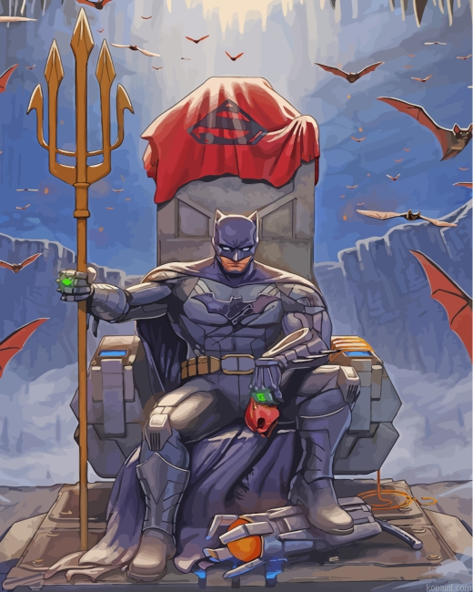Batman Throne King Painting By Numberss.png