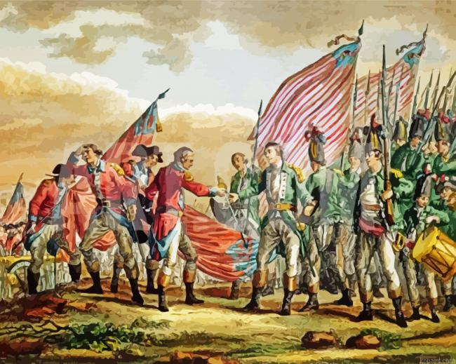 Battle Of Saratoga Revolutionary War Paint By Numbers