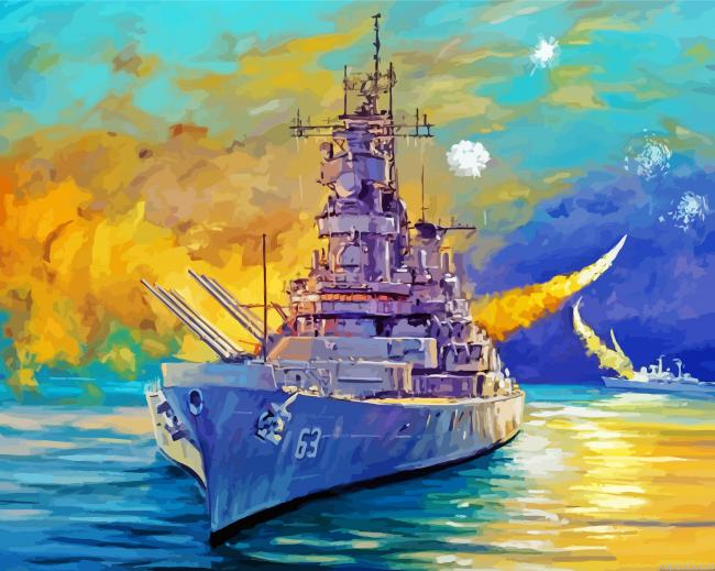 Battleship Art Painting By Numberss.png