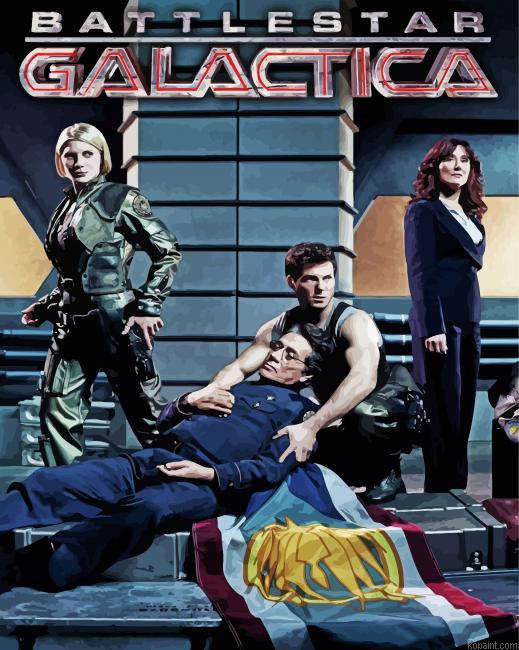 Battlestar Characters Poster Paint By Numbers