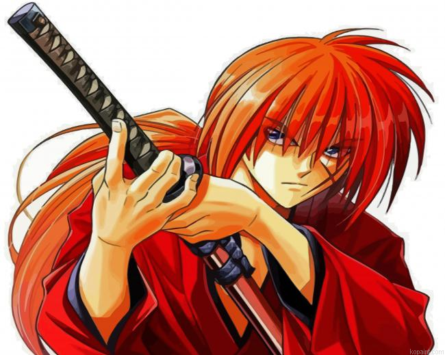 Battousai Character Painting By Numberss.png