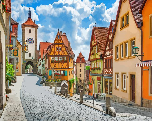 Bavarian Streets Painting By Numberss.png
