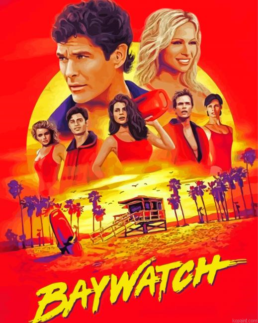 Baywatch Film Poster Painting By Numberss.png