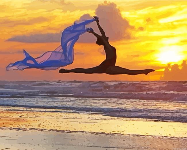 Beach Dancer Painting By Numberss.png