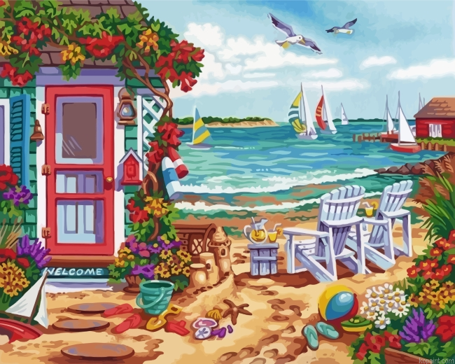 Beach House Painting By Numberss.png