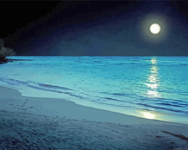 Beach Seascape Painting By Numberss.png