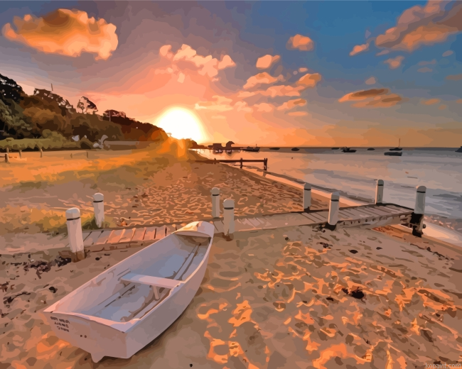 Beach Sunrise Painting By Numberss.png