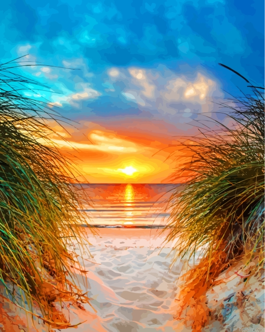Beach Sunset Painting By Numberss.png