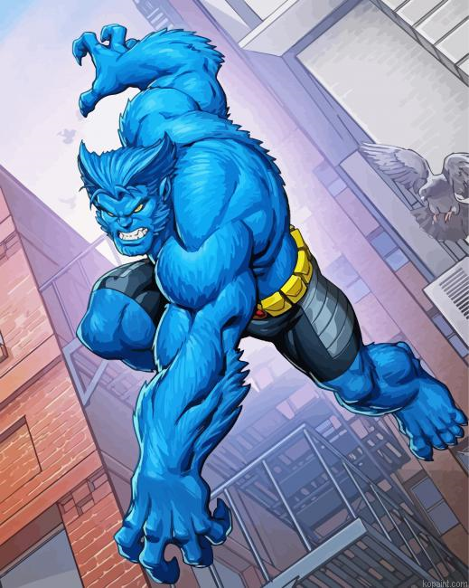 Beast X Men Comics Paint By Numbers