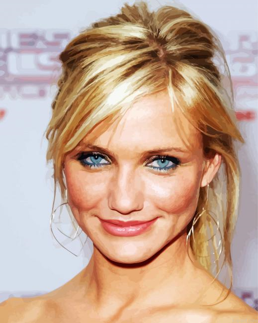 Beautiful Actress Cameron Diaz Paint By Numbers.png