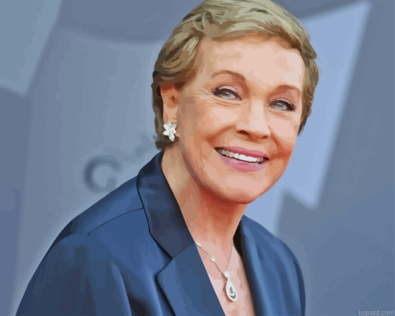 Beautiful Actress Julie Andrews Paint By Numbers