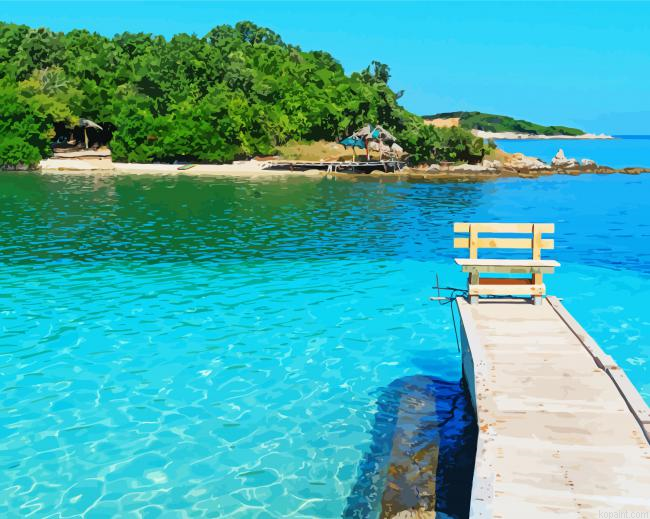 Beautiful Beach In Albania Painting By Numberss.png