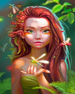 Beautiful Fairy Painting By Numberss.png