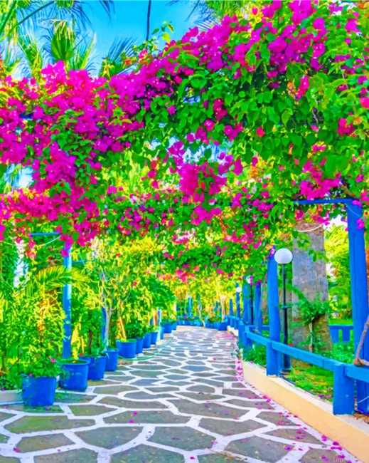 Beautiful Garden Landscapes Painting By Numberss.png