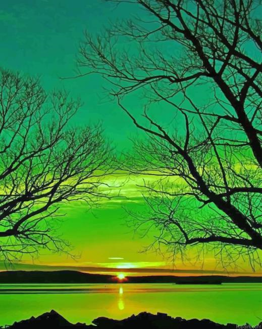 Beautiful Green Landscape New Painting By Numberss.png