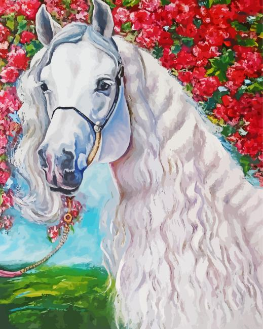 Beautiful Impressionist Horse Painting By Numberss.png