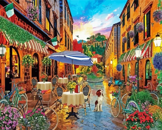 Beautiful Italian Outdoor Coffee Painting By Numberss.png