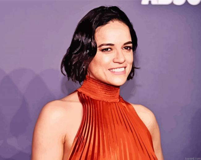 Beautiful Michelle Rodriguez Painting By Numberss.png