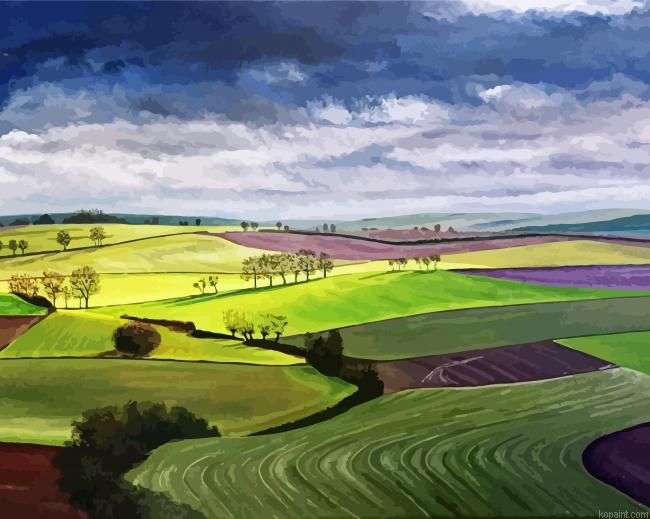 Beautiful Netherlands Countryside Art Painting By Numberss.png