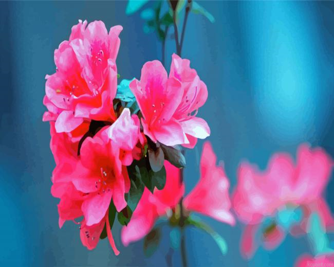 Beautiful Pink Azaleas Painting By Numberss.png