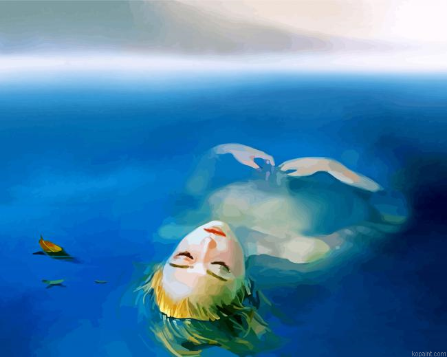 Beautiful Sea Girl Art Painting By Numberss.png