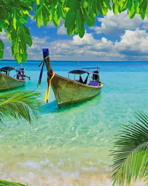Beautiful Seascape New Painting By Numberss.png