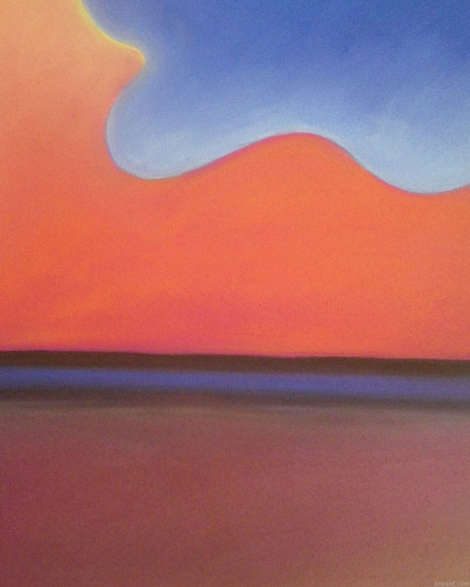 Beautiful Sunset Abstract Painting By Numberss.png