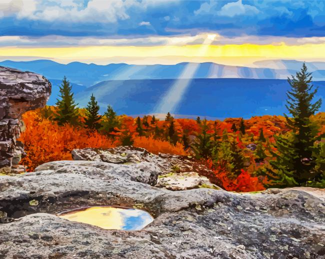 Beautiful Virginia Mountains Painting By Numberss.png