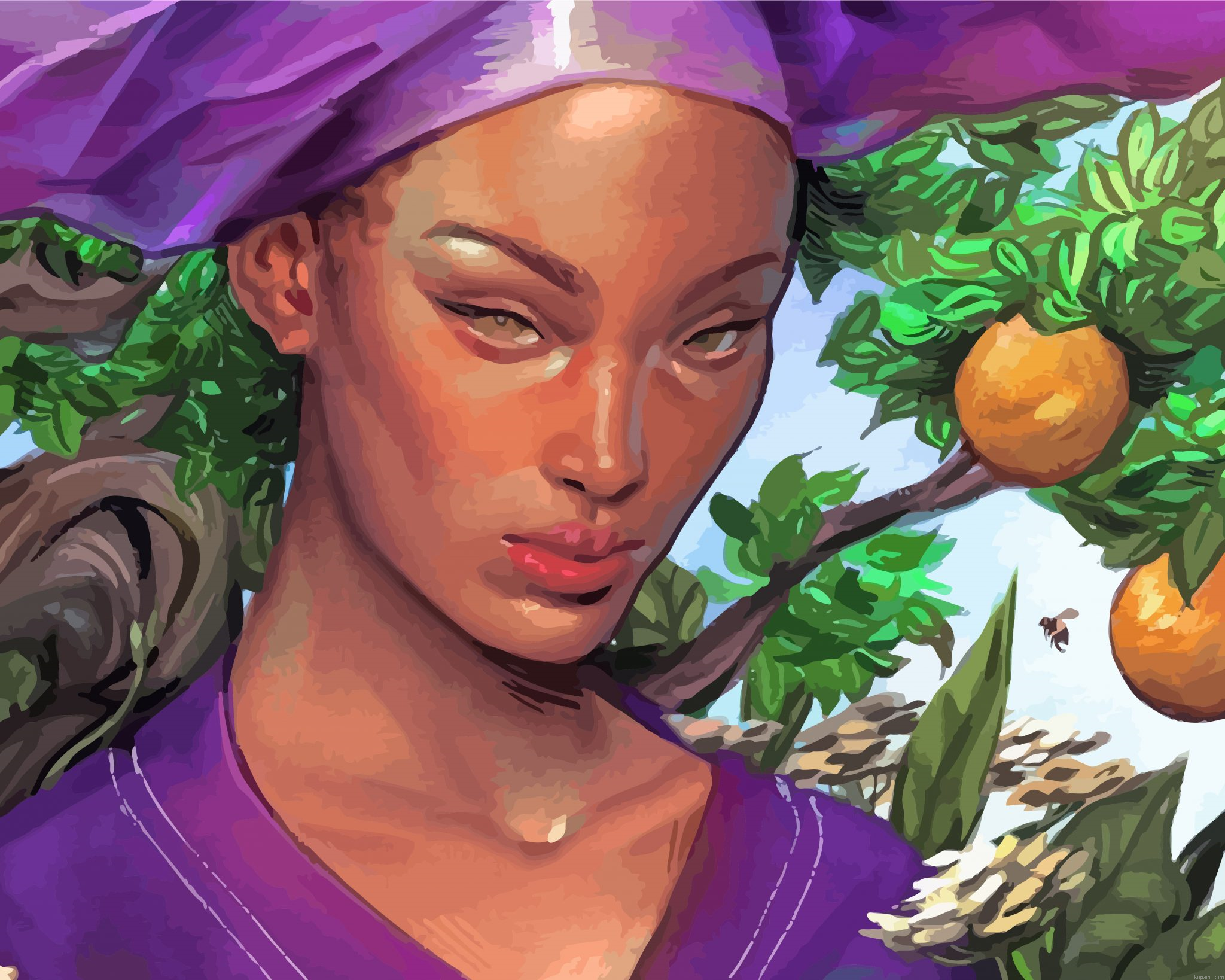 Beautiful Woman Painting By Numberss.png
