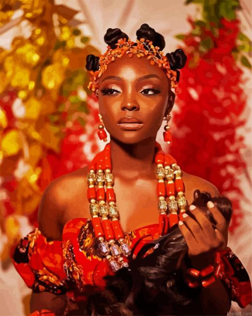 Beautiful Zulu African Paint By Numbers.png