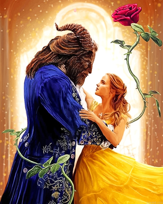 Beauty And The Beast Romance New Painting By Numberss.png