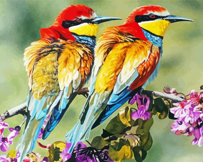 Bee Eater Birds Paint By Numbers