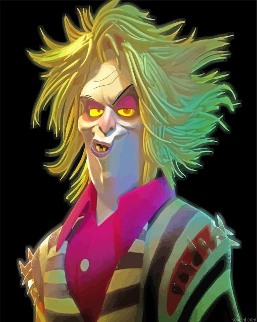 Beetlejuice Art Painting By Numberss.png