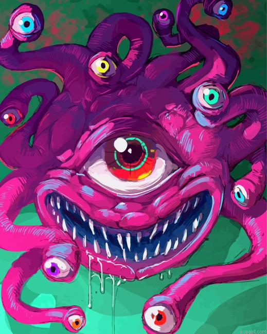 Beholder Monster Painting By Numberss.png