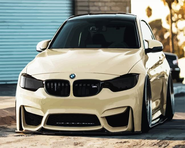 Beige Bmw Car Paint By Numbers.png