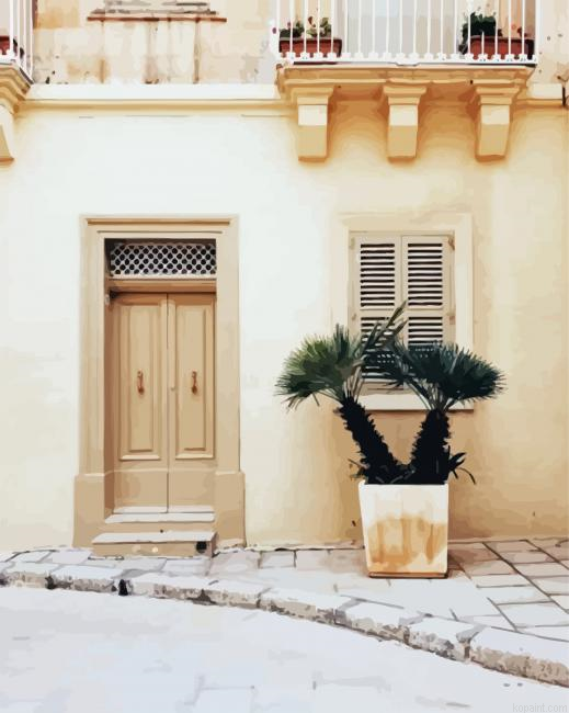 Beige Door And Wall Paint By Numbers.png
