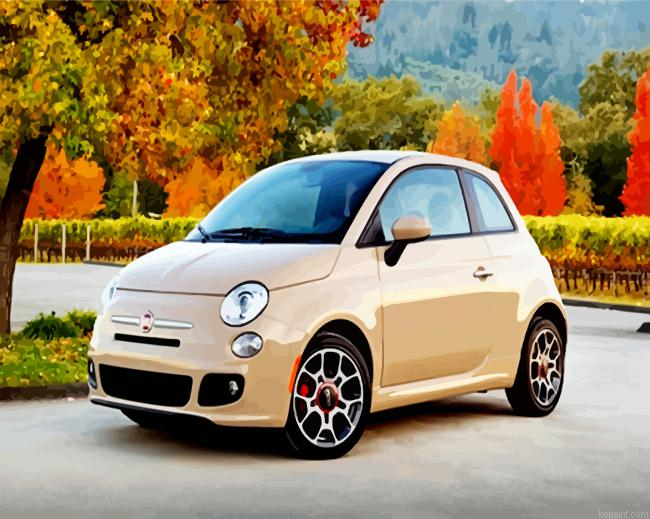 Beige Fiat 500 Paint By Numbers.png