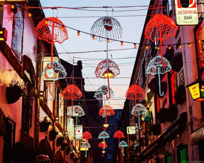 Belfast Umbrellas Streets Paint By Numbers.png