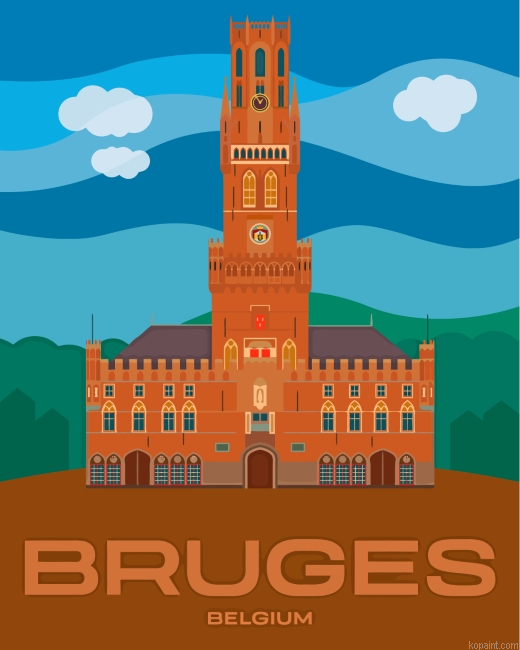 Belfry Of Burges Painting By Numberss.png