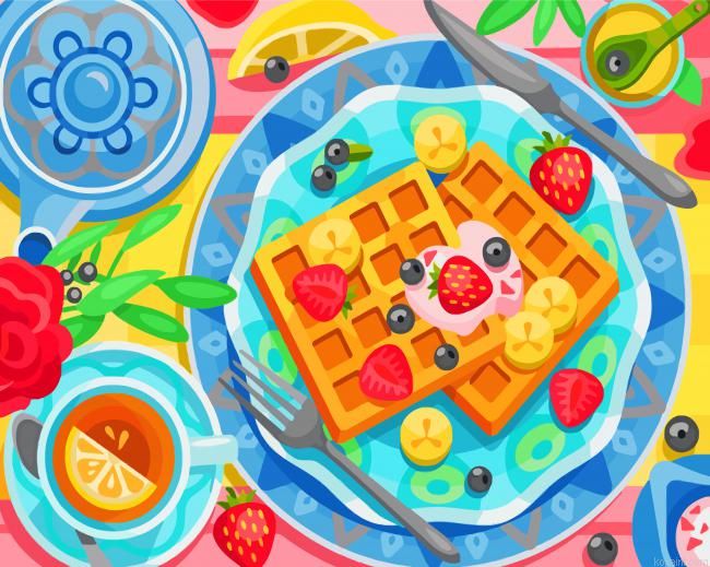Belgian Waffles Painting By Numberss.png