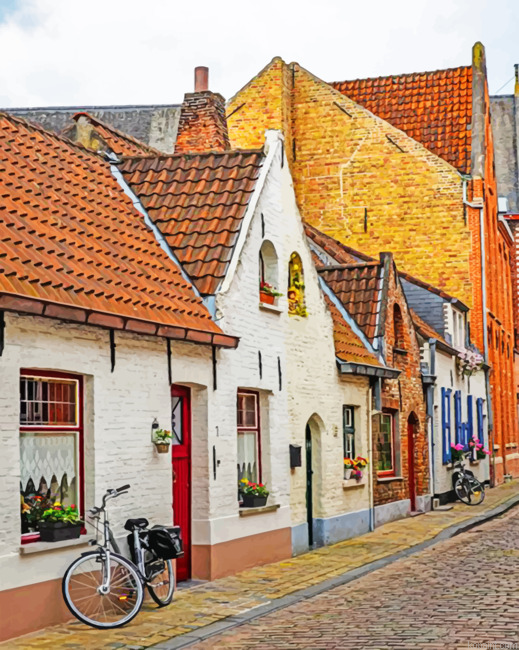 Belgium Houses Paint By Numbers