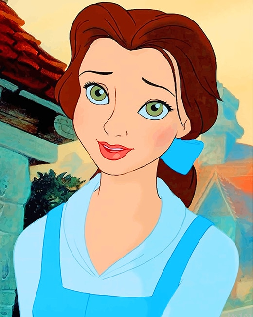 Belle Beauty And The Beast Disney New Painting By Numberss.png