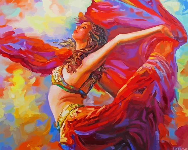Belly Dancer Lady Painting By Numberss.png